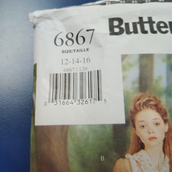 Butterick Sewing Pattern 6867 Women's Historical Dress Colonial Sizes 12-16 - Picture 4 of 5